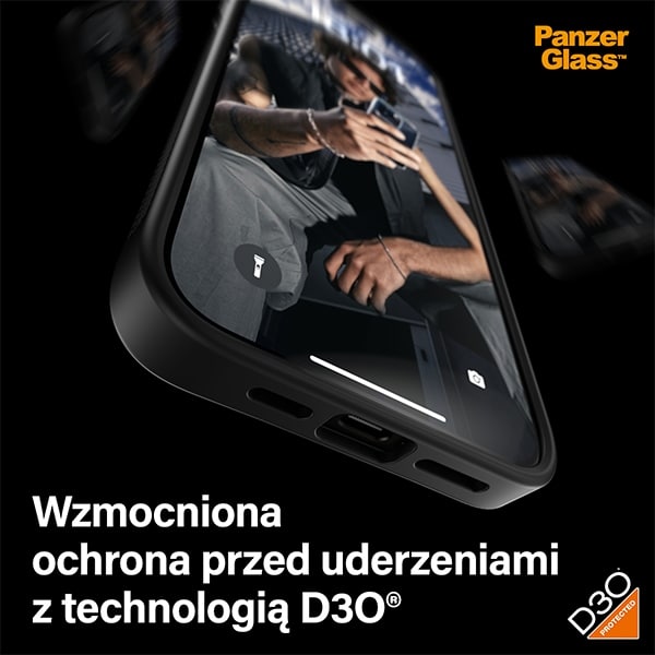 PanzerGlass ClearCase - θήκη για Apple iPhone 15 Pro Max - Μαύρο - Image 7