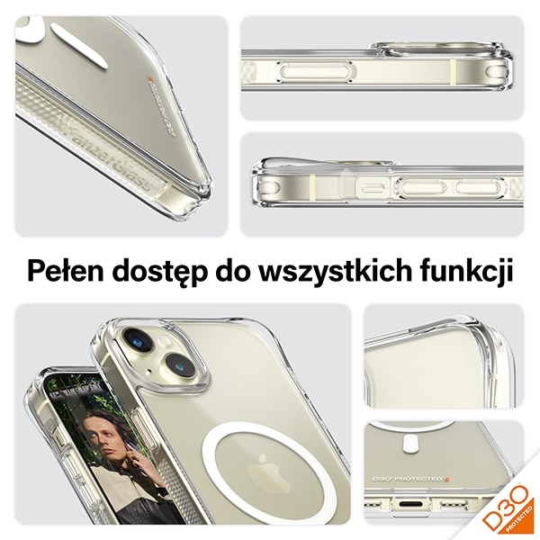 PanzerGlass HardCase MagSafe - θήκη για Apple iPhone 15 Plus / 14 - Διάφανο - Image 3
