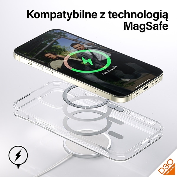 PanzerGlass HardCase MagSafe - θήκη για Apple iPhone 15 Plus / 14 - Διάφανο - Image 4