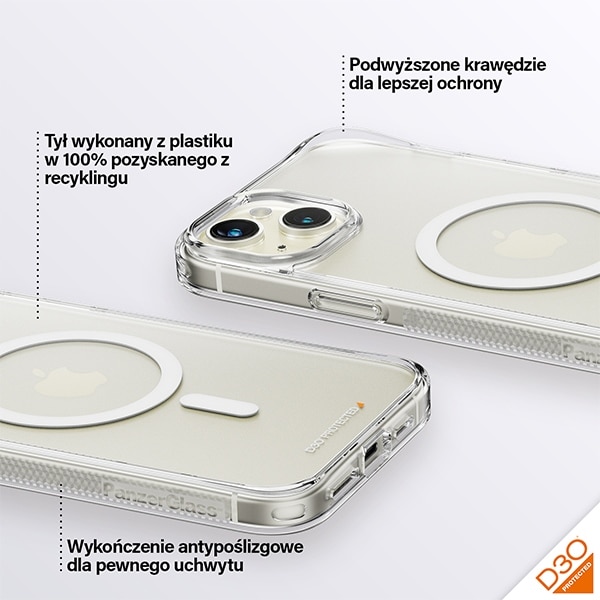 PanzerGlass HardCase MagSafe - θήκη για Apple iPhone 15 Plus / 14 - Διάφανο - Image 5