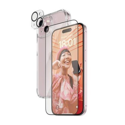 Σκληρή θήκη PanzerGlass 3 σε 1 για iPhone 15 6.1" D3O + προστατευτικό οθόνης UWF+ φακός 1136+1172+2809