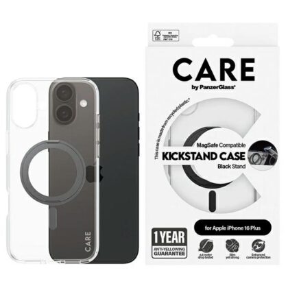 PanzerGlass Kickstand Case MagSafe - θήκη για Apple iPhone 16 Plus - Μαύρο