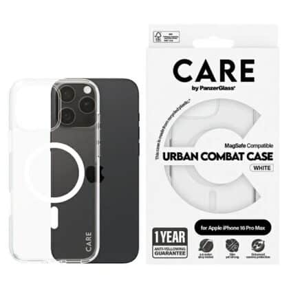 Θήκη CARE by PanzerGlass Flagship για το 16 Pro Max 6,9" σε λευκό χρώμα, MagSafe 1340