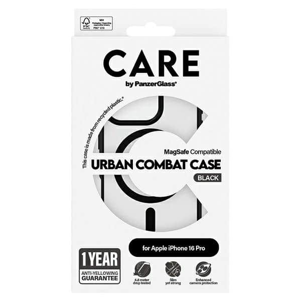Θήκη CARE by PanzerGlass για αστικές περιοχές, iPhone 16 Pro 6,3" μαύρο, MagSafe 1358 - Image 4