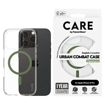 PanzerGlass CARE - θήκη για Apple iPhone 16 Pro - Πράσινο