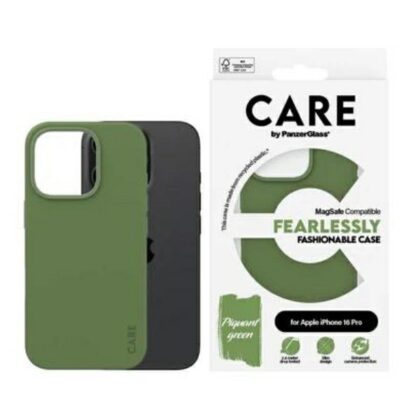 Θήκη μόδας CARE by PanzerGlass για iPhone 16 Pro 6.3" πράσινο MagSafe 1386