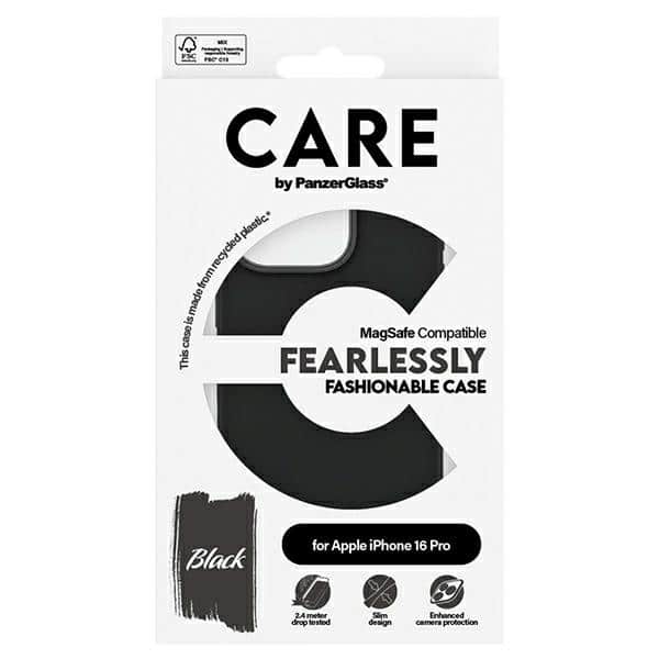 Θήκη μόδας CARE by PanzerGlass για iPhone 16 Pro 6.3" μαύρο MagSafe 1378 - Image 4