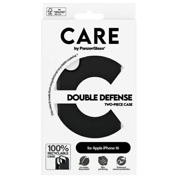 PanzerGlass Feature Double Defense - θήκη για Apple iPhone 16 - Μαύρο - Image 4