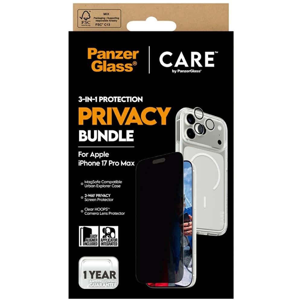CARE by PanzerGlass Θήκη 3 σε 1 για προστασία από την ιδιωτικότητα + Γυαλί προστασίας από την ιδιωτικότητα + Φακός για iPhone - Image 6