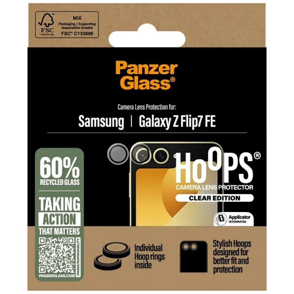 Σκληρυμένο γυαλί για φακό κάμερας PanzerGlass Hoops για Samsung Galaxy Z Flip7 FE - Image 4