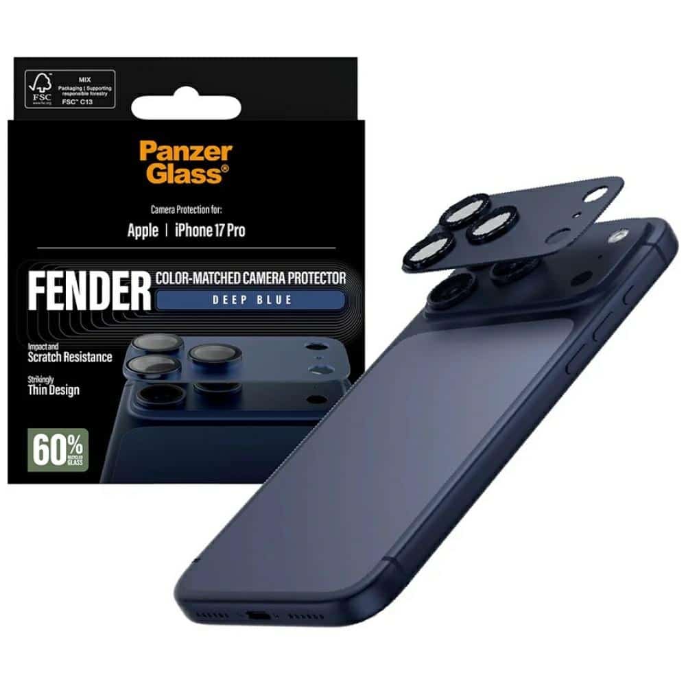 Προστατευτικό κάμερας PanzerGlass Fender από σκληρυμένο γυαλί για φακό για iPhone 17 Pro μπλε - Image 4