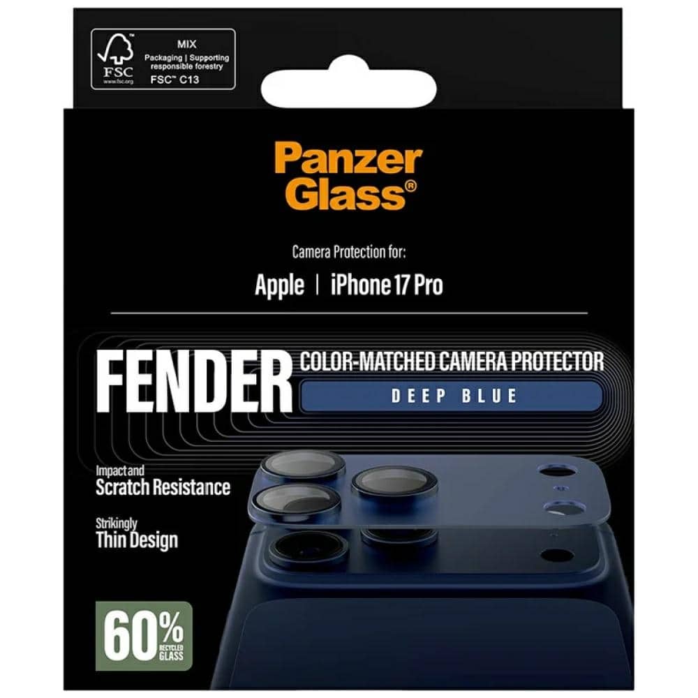 Προστατευτικό κάμερας PanzerGlass Fender από σκληρυμένο γυαλί για φακό για iPhone 17 Pro μπλε - Image 5