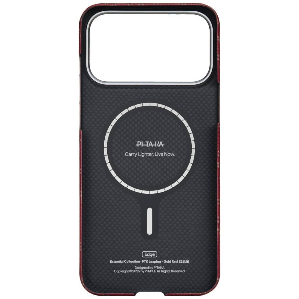 PITAKA Ultra-Slim Monogram - θήκη για Apple iPhone 17 Pro - Κόκκινο - Image 6