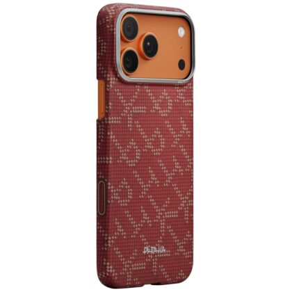 PITAKA Ultra-Slim Monogram - θήκη για Apple iPhone 17 Pro - Κόκκινο