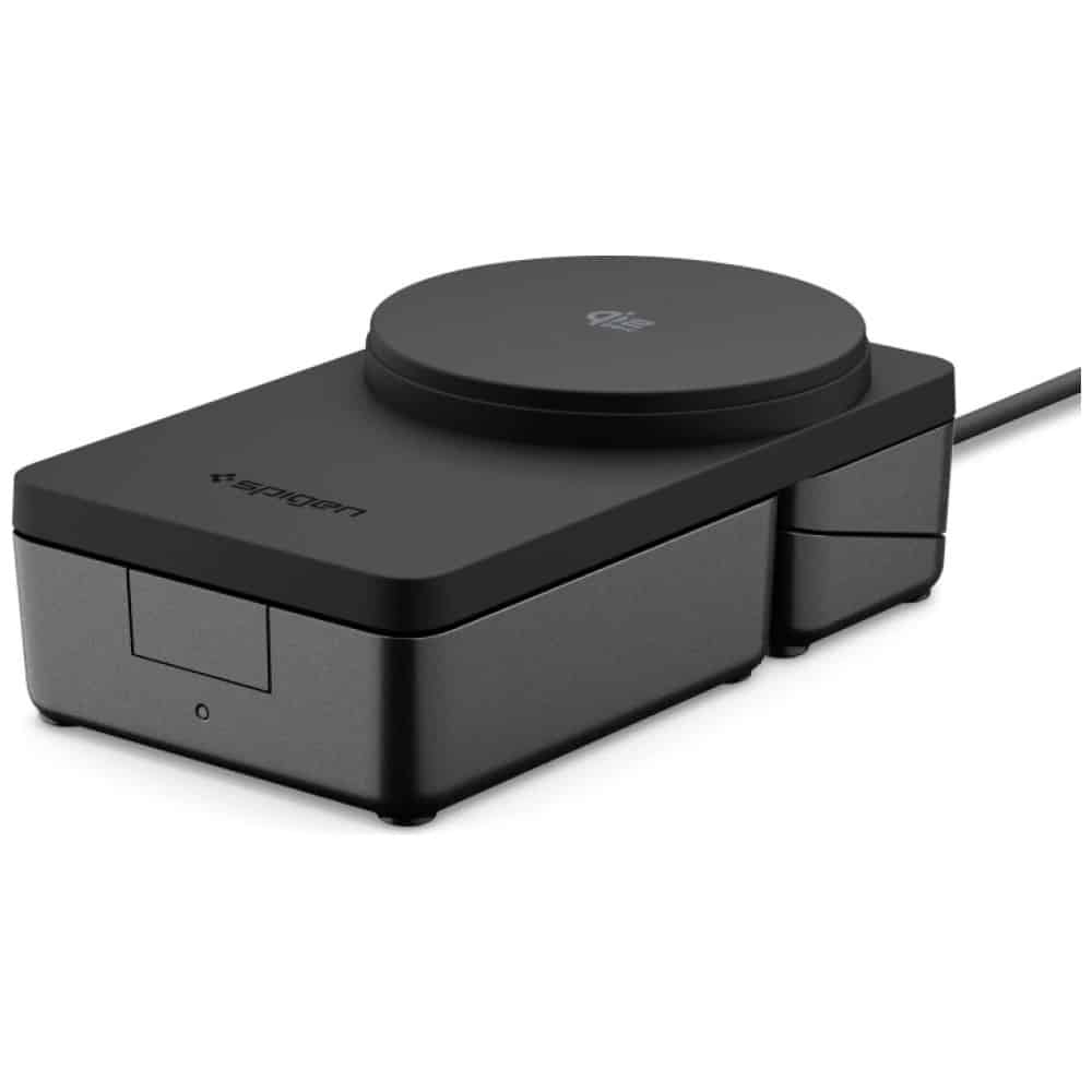 Ασύρματος φορτιστής Spigen Essential EF323MQ 3 σε 1 25W Qi2.2 MagSafe, μαύρος - Image 2