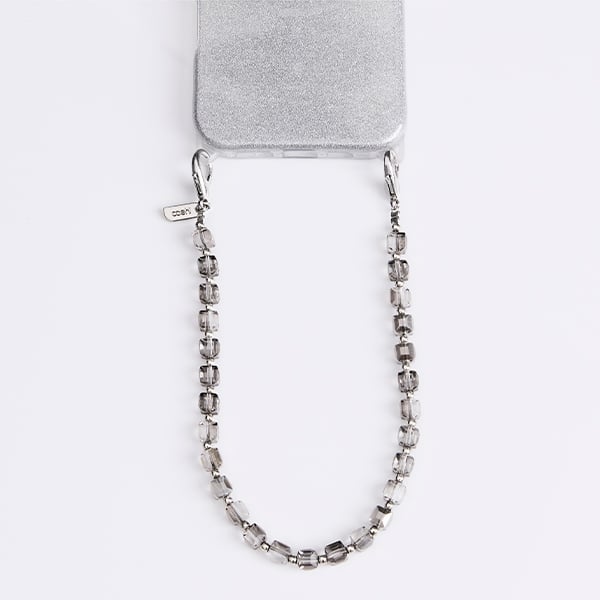 UNIQ Coehl Candy Gem Handstrap γενικής χρήσης για τηλέφωνο, ασημί/ασημί σπαθί - Image 2