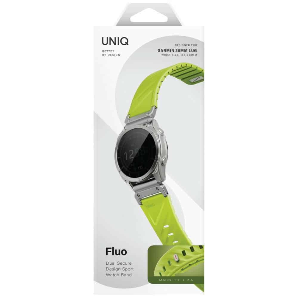 Λουράκι UNIQ Fluo x Smart-Fit για Garmin 26mm Lime - Image 6