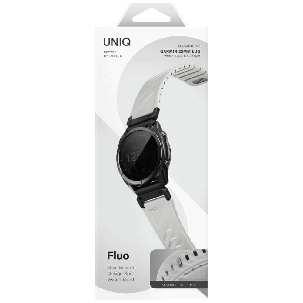 Λουράκι UNIQ Fluo x Smart-Fit για Garmin 22mm Γκρι - Image 6