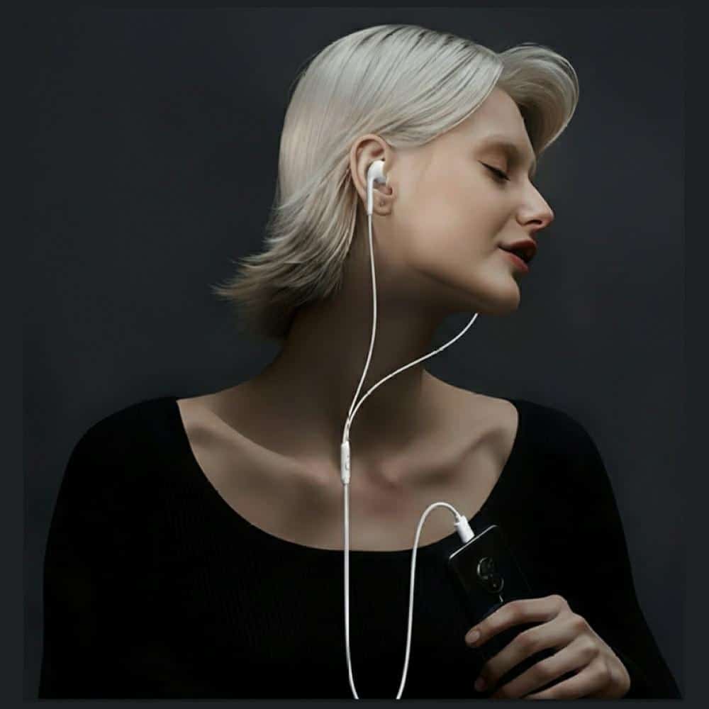 Στερεοφωνικά ακουστικά USAMS EP-50 USB-C 1,2 μ. λευκά - Image 2