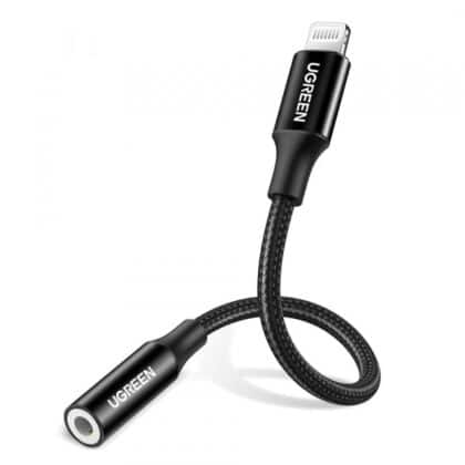 Προσαρμογέας ήχου Lightning σε 3,5 χιλ. UGREEN US211 (30756), Μαύρος