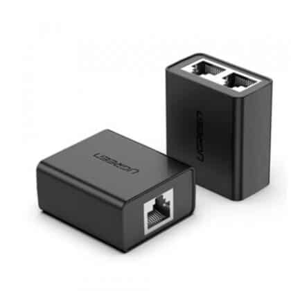Προσαρμογέας Ethernet UGREEN CM210, RJ45 - 2 x RJ45, Μαύρο