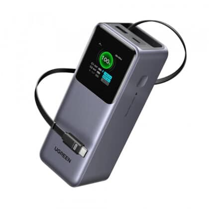 Φορτιστής UGREEN PB726 (55987B), 20000mAh, 165W, QC + PD, Γκρι