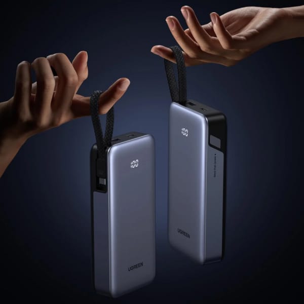 Φορτιστής UGREEN PB536 (55988B), 20000mAh, 45W, QC + PD, Γκρι - Image 4