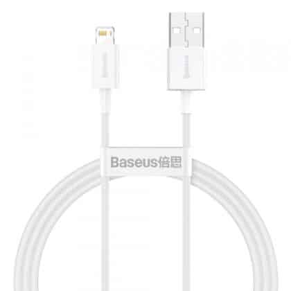 Καλώδιο USB-A σε Lightning Baseus Superior Series, 20W, 2.4A, 1m, Λευκό CALYS-A02