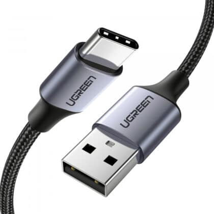 Καλώδιο USB-A σε USB-C UGREEN US288, 18W, 3A, 1,5m, Μαύρο