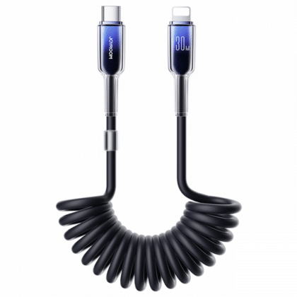 Καλώδιο USB-C σε Lightning Joyroom S-A43 Crystal, 30W, 2.4A, 1.5m, Μαύρο