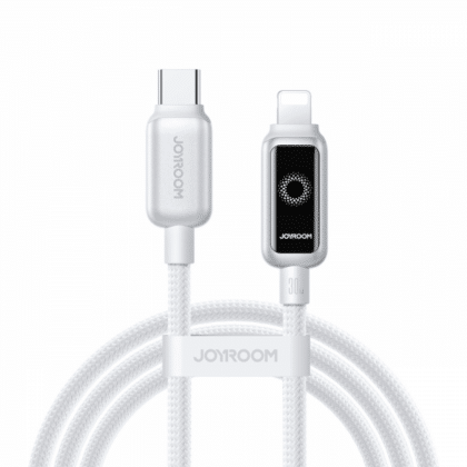Καλώδιο USB-C σε Lightning Joyroom S-A55 StarFlight Display, 30W, 2.4A, 1.2m, Λευκό