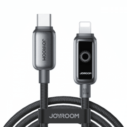 Καλώδιο USB-C σε Lightning Joyroom S-A55 StarFlight Display, 30W, 2.4A, 1.2m, Μαύρο