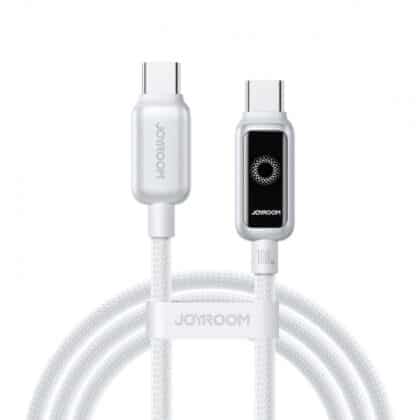 Καλώδιο USB-C σε USB-C Joyroom S-A55 StarFlight Display, 100W, 5A, 1,2m, Λευκό