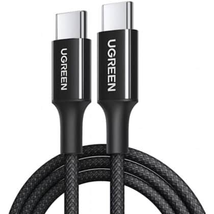 Καλώδιο USB-C σε USB-C UGREEN L501, 60W, 3A, 2m, Μαύρο
