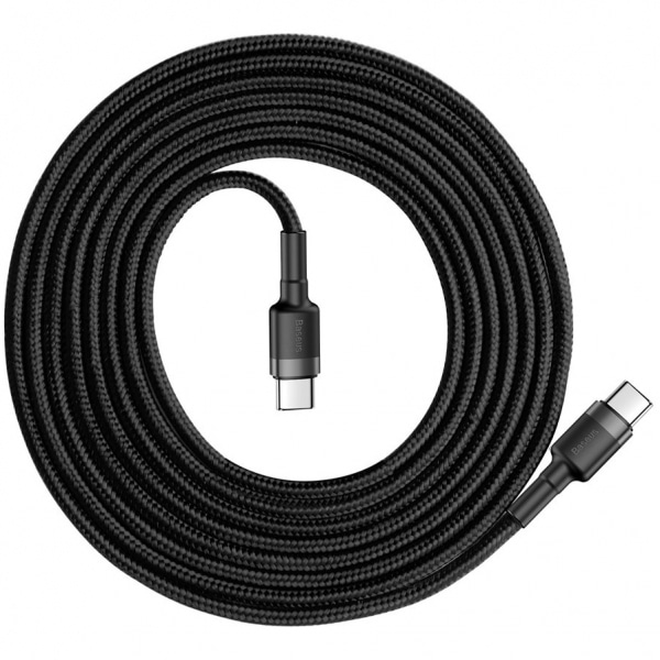 Καλώδιο USB-C σε USB-C Baseus Cafule, 60W, 3A, 2m, Μαύρο CATKLF-HG1 - Image 2