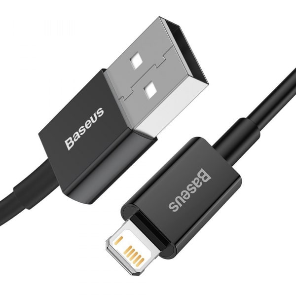Καλώδιο USB-A σε Lightning Baseus Superior Series, 20W, 2.4A, 2m, Μαύρο CALYS-C01 - Image 2