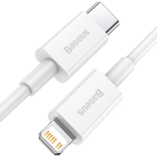 Καλώδιο USB-C σε Lightning Baseus Superior Series, 20W, 2.4A, 1m, Λευκό CATLYS-A02 - Image 2