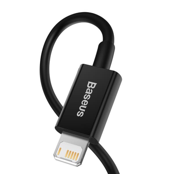 Καλώδιο USB-A σε Lightning Baseus Superior Series, 20W, 2.4A, 1m, Μαύρο CALYS-A01 - Image 3