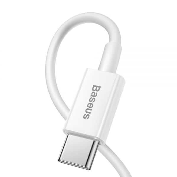 Καλώδιο USB-C σε Lightning Baseus Superior Series, 20W, 2.4A, 1m, Λευκό CATLYS-A02 - Image 3