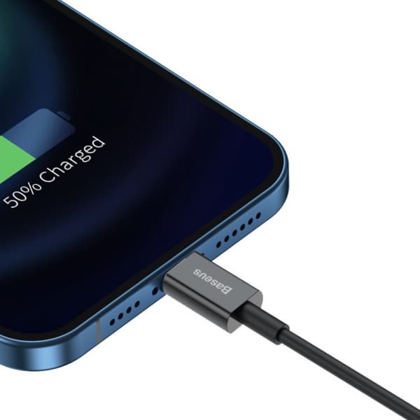 Καλώδιο USB-A σε Lightning Baseus Superior Series, 20W, 2.4A, 1m, Μαύρο CALYS-A01 - Image 4