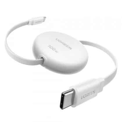 Καλώδιο USB-C σε USB-C UGREEN L531, 100W, 5A, 1m, Λευκό