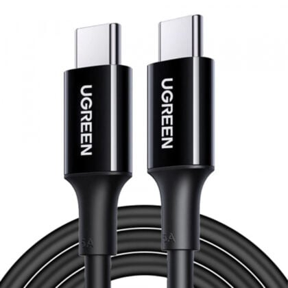 Καλώδιο USB-C σε USB-C UGREEN US300 (80371), 100W, 5A, 1m, Μαύρο