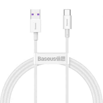 Καλώδιο USB-A σε USB-C Baseus Superior Series, 66W, 6A, 1m, Λευκό CATYS-02