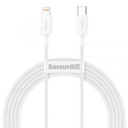 Καλώδιο USB-C σε Lightning Baseus Superior Series, 20W, 2.4A, 2m, Λευκό CATLYS-C02