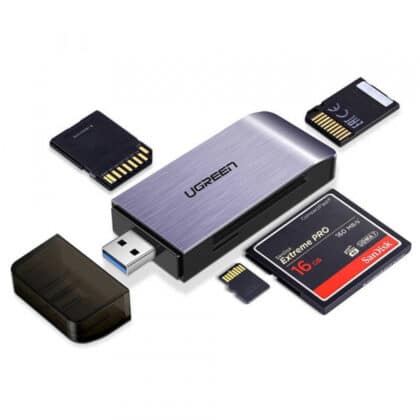 Card Reader USB 3.0 UGREEN CM180, SD - microSD - CF - MS, Γκρι