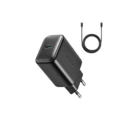 Φορτιστής τοίχου Joyroom JR-TCF23, 25W, 3A, 1 x USB-C, με καλώδιο USB-C, Μαύρο