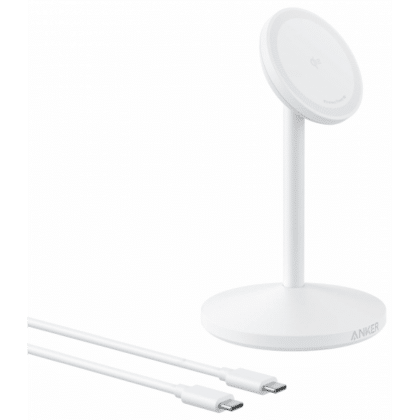 Ασύρματος φορτιστής Anker MagGo Stand, 15W, 1.67A, Λευκό A25X1H21
