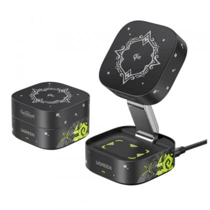 Ασύρματος φορτιστής UGREEN Genshin Impact Ed.W702 2n1, 25W, 1.67A, 1 x USB-C, Μαύρο