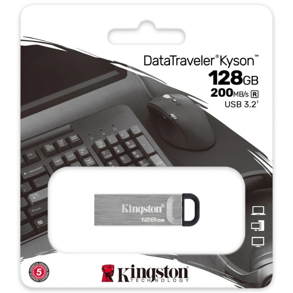 Μονάδα Flash USB-A 3.2 Kingston DT Kyson, 128Gb DTKN/128GB - Image 3