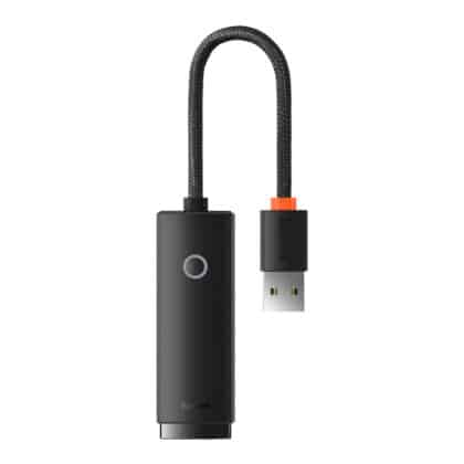 Προσαρμογέας Ethernet Baseus Lite, RJ45, USB, Μαύρο WKQX000001